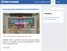 Tablet Screenshot of clubedafotografia.com